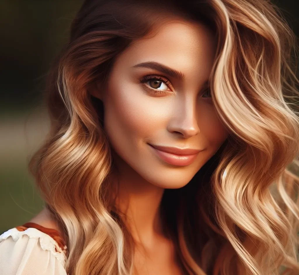 blonde hair with brown highlights