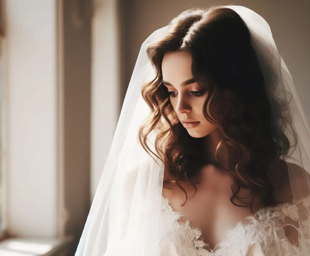 Wedding hairstyles with veil