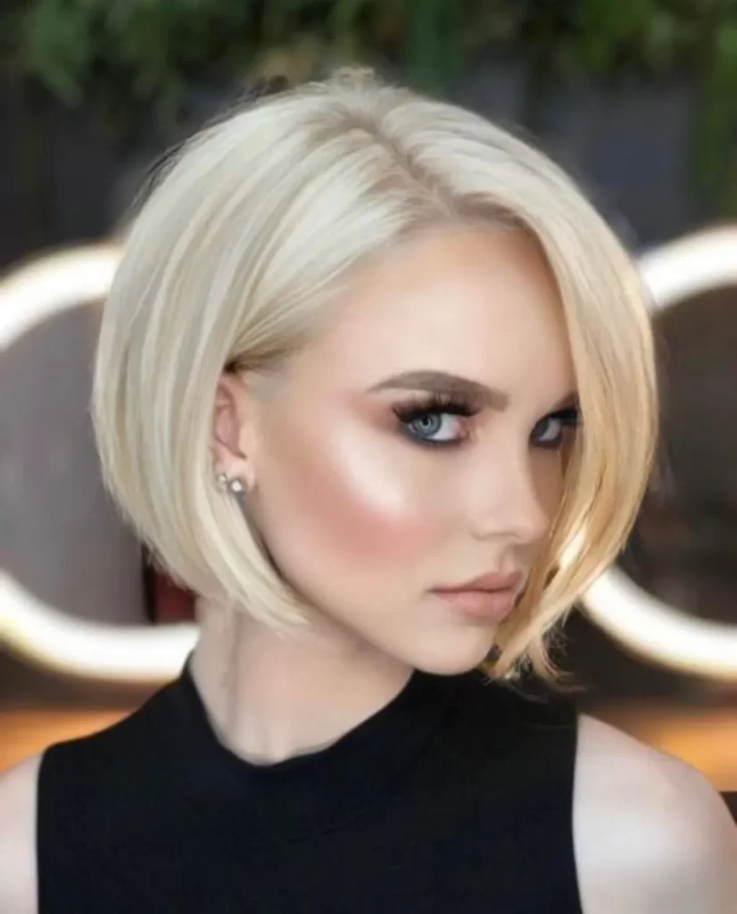 Short and Blonde Haircut