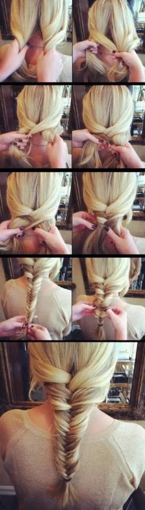 Learn how to fishtail braid with this step-by-step tutorial