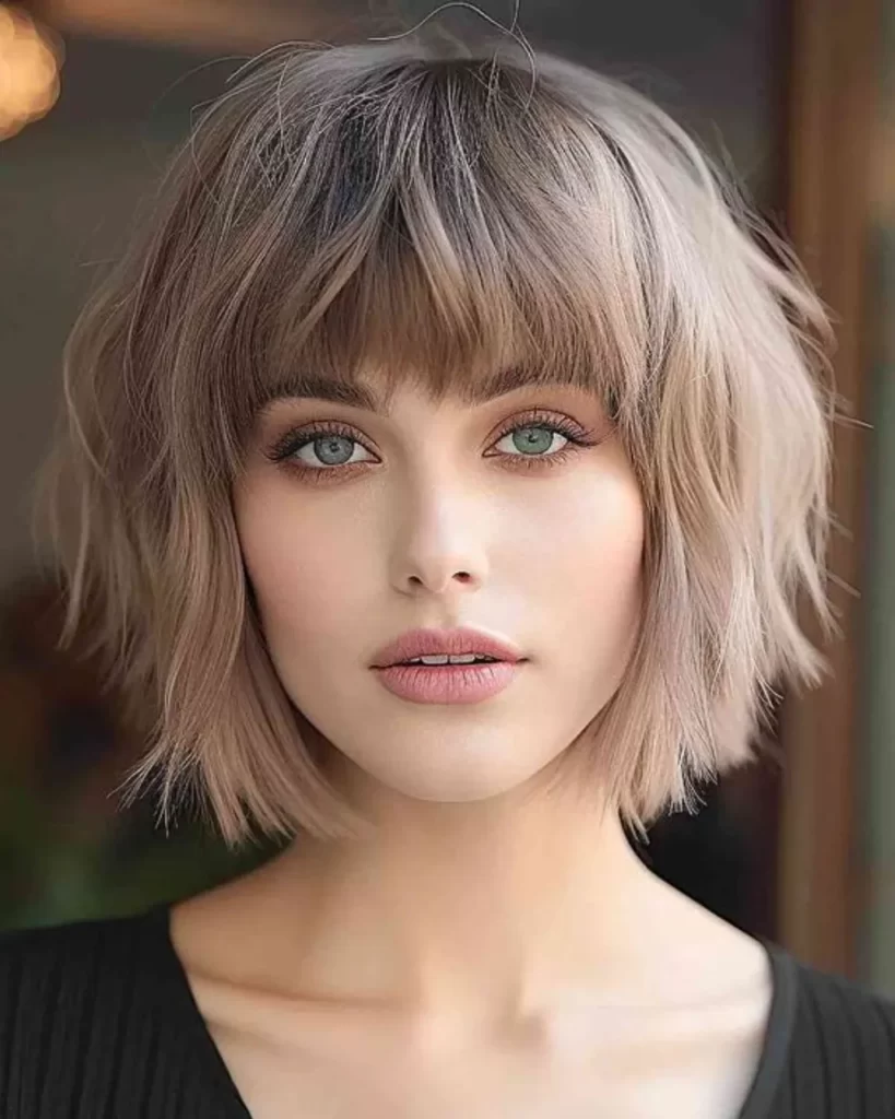 Long Bob with Shaggy Layers