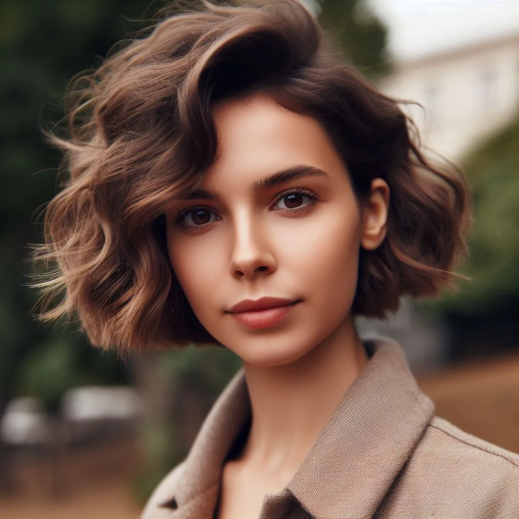 Pixie cut for wavy hair