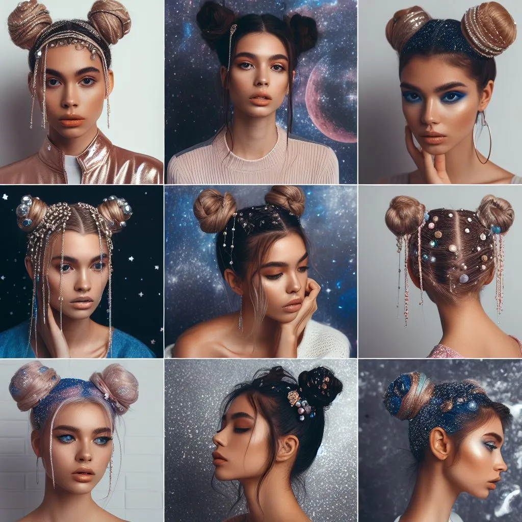 Styling Options for Space Buns