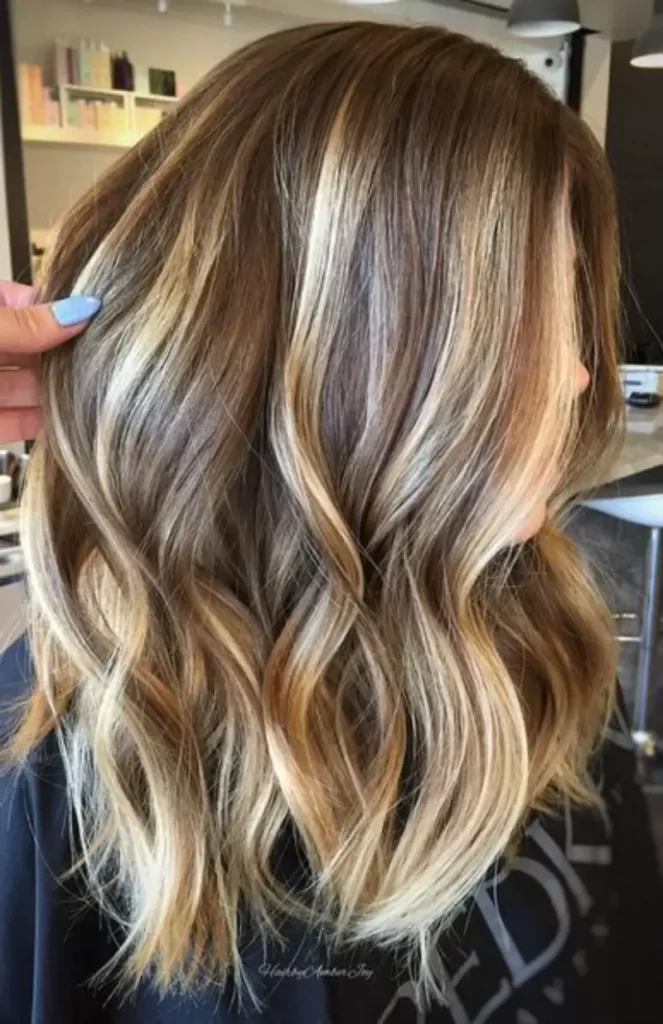 beautiful balayage highlights at home