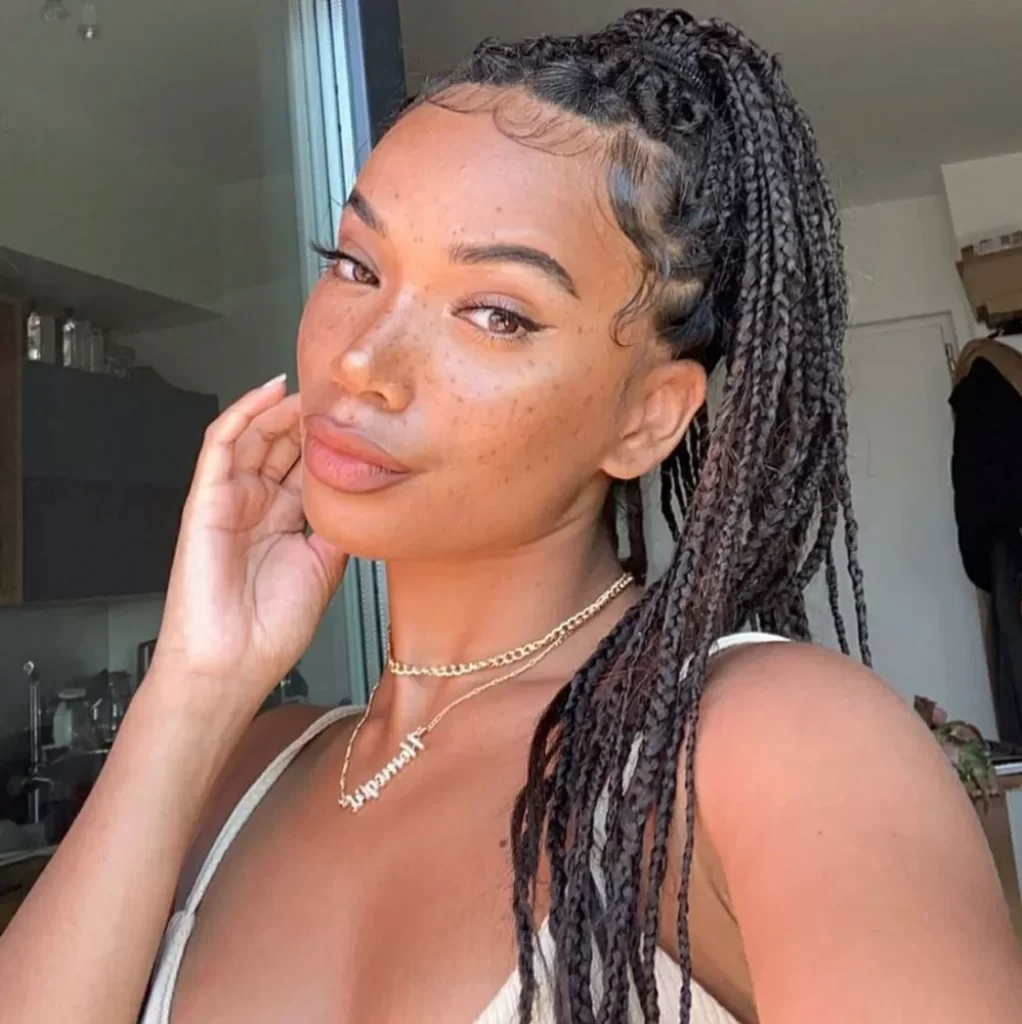 Box Braids — With A Bang