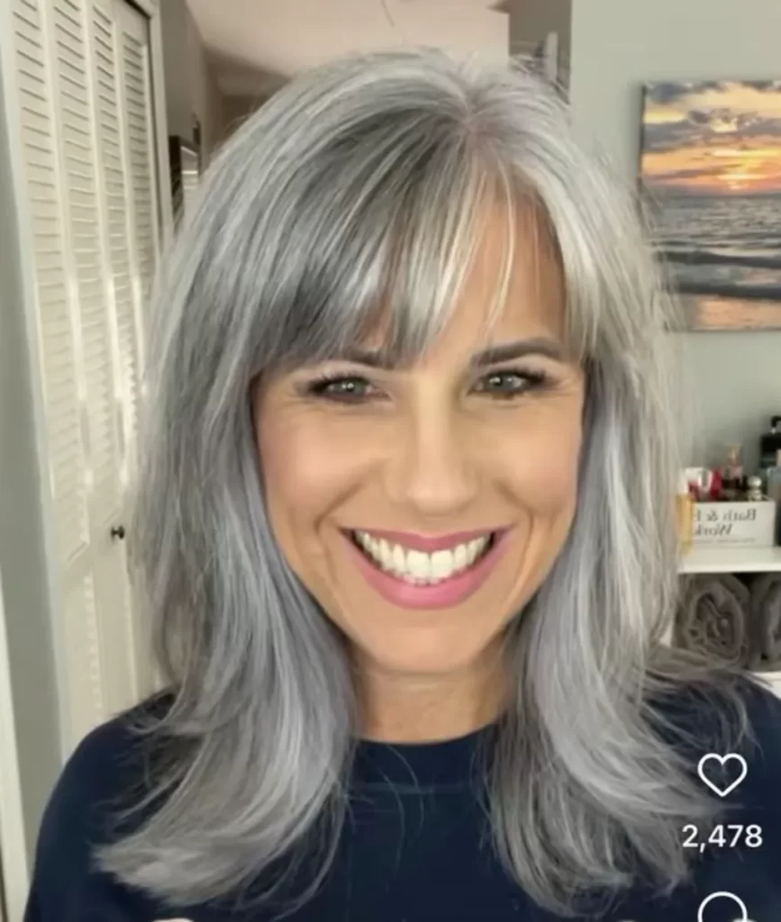 long silver shag hairstyles